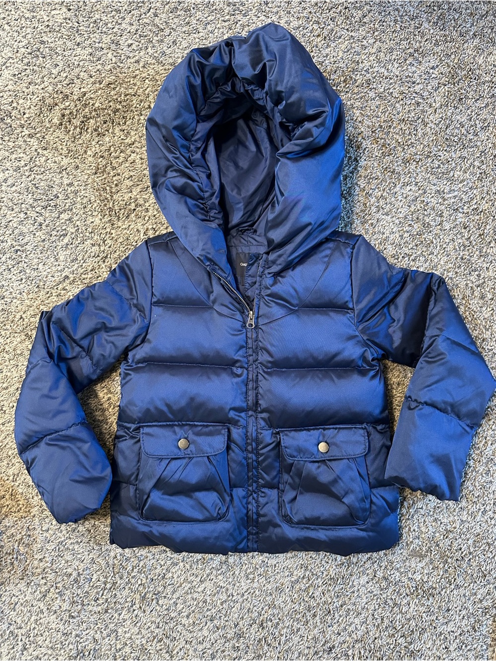 GAPKids Blue Puffer Hooded Jacket for Kids